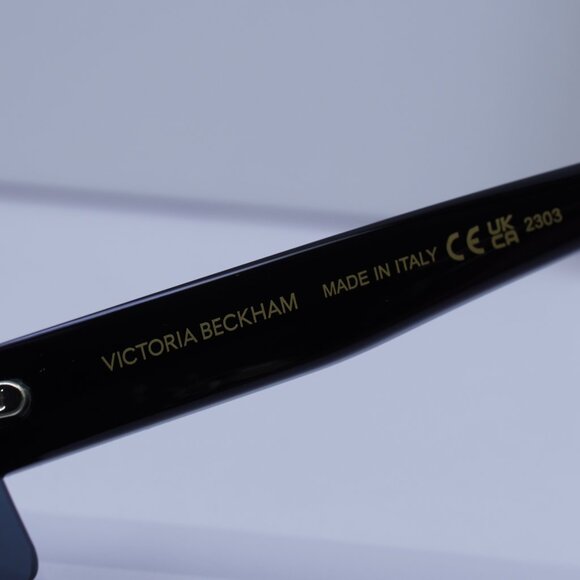 Victoria Beckham VB241S 001 Rectangle Sunglasses – Black/Grey Mirror - Picture 8 of 10